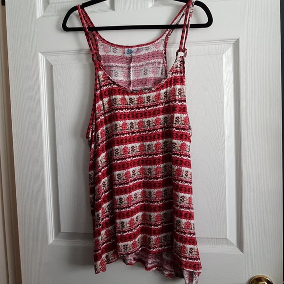 Plus Size Pattern Tank Top - Picture 1 of 6